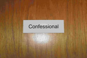 confessional sign